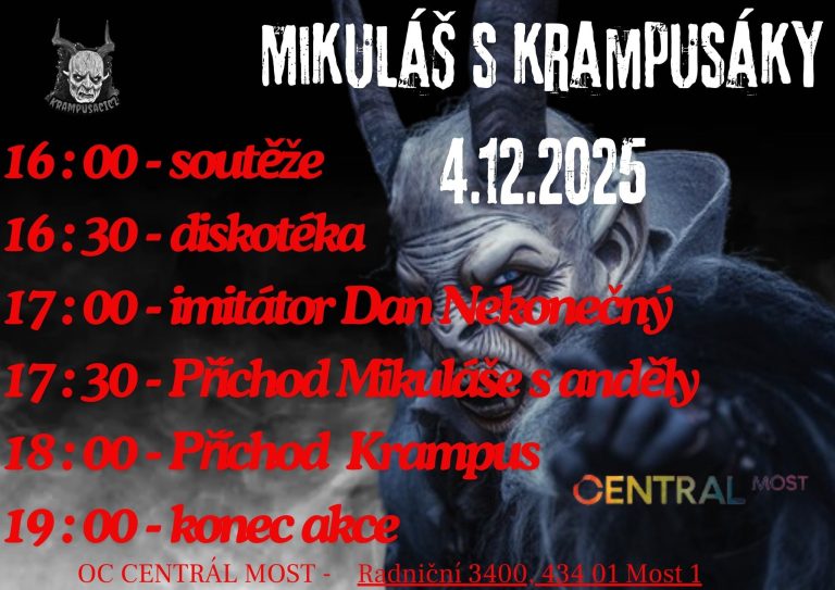 Mikuláš s Krampusáky 2025